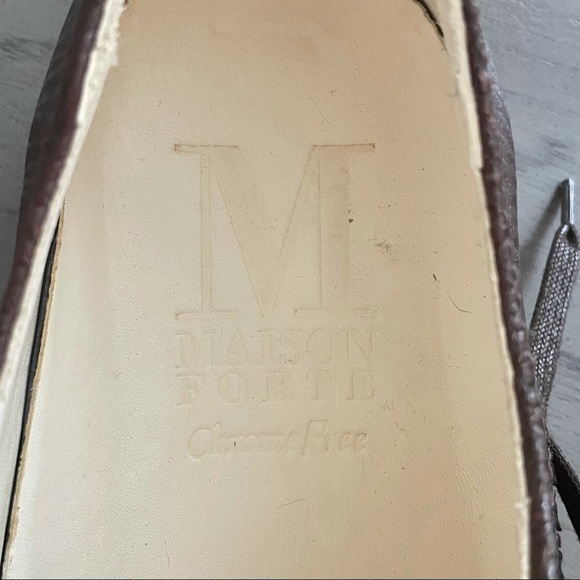 MOVING SALE! Men’s 10, Maison Forte Brown Leather Lace Ups